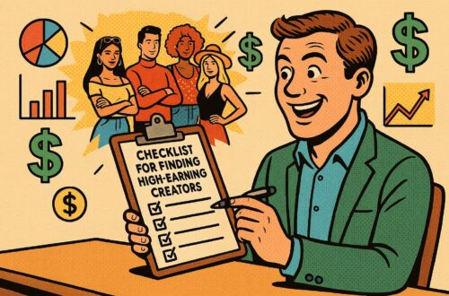 Checklist for Finding High-Earning Creators